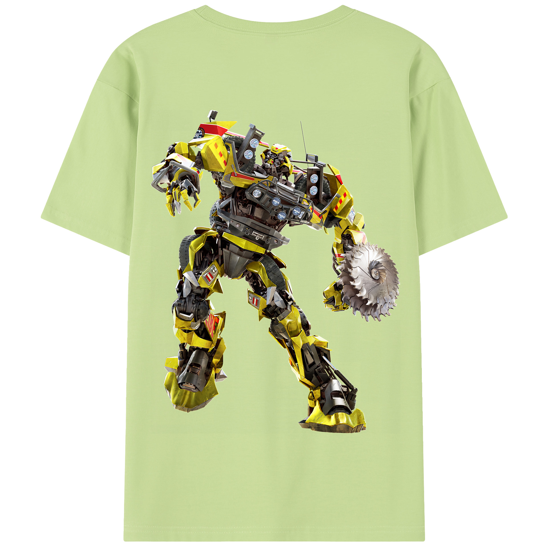 （画像用） Transformers トランスフォーマー 綿100％半袖Tシャツ（背面プリント）